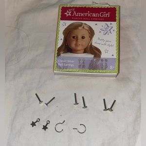 My American Girl Doll Earrings - Silver